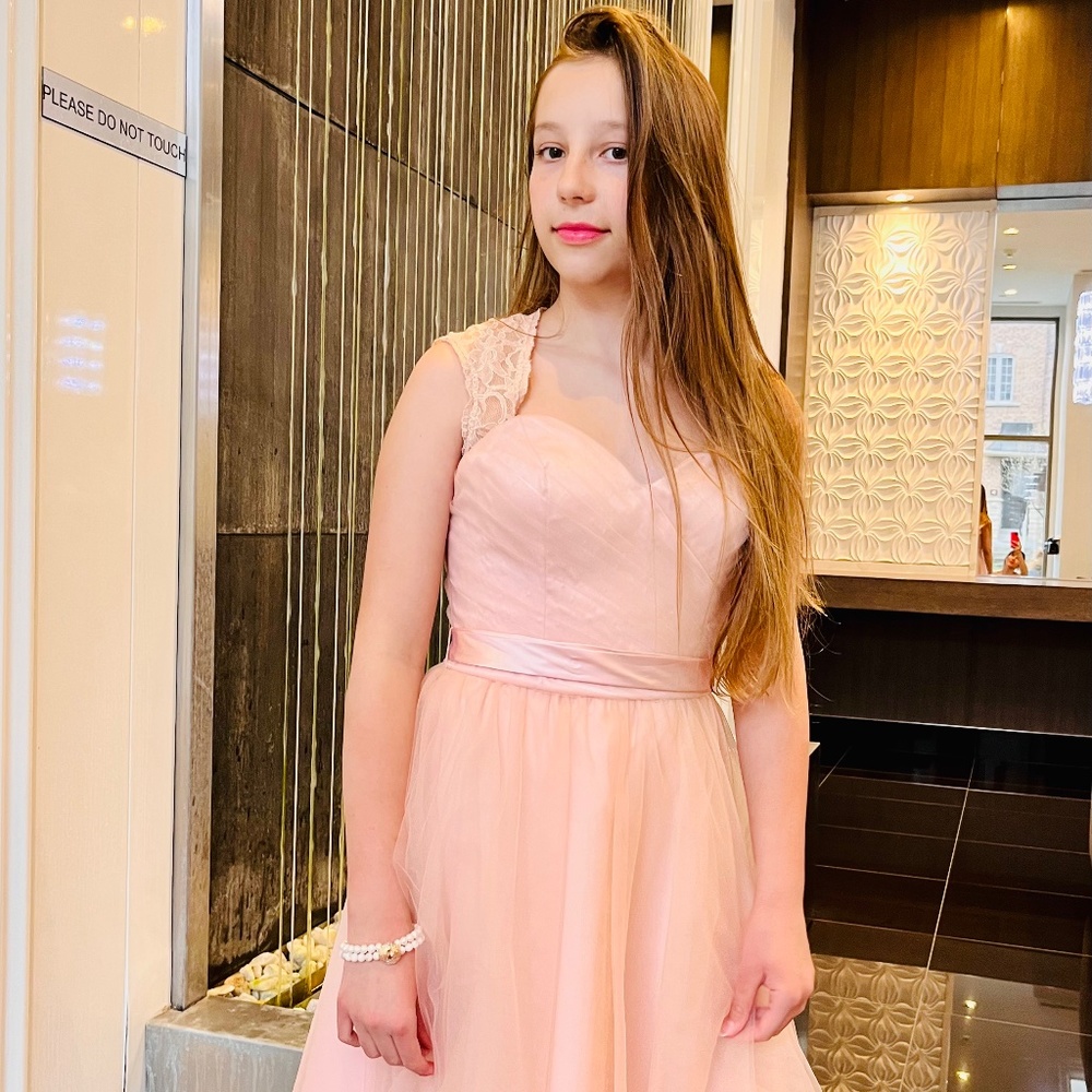 New Blush Party Dress by Mori Lee for girl
